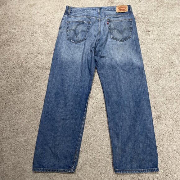 VTG Y2K Levis 559 Jeans Mens 36x30 Light Wash Relaxed Trademak Tab Skater Grunge - Picture 5 of 11